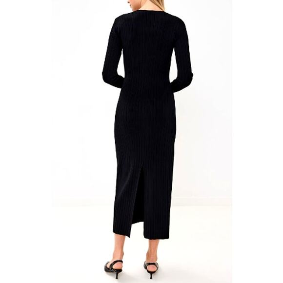 STAUD Ribbed Knit Murphy Dress Size M - Picture 2 of 13